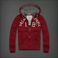 hommes veste hoodie abercrombie & fitch 2013 classic x-8044 bordeaux